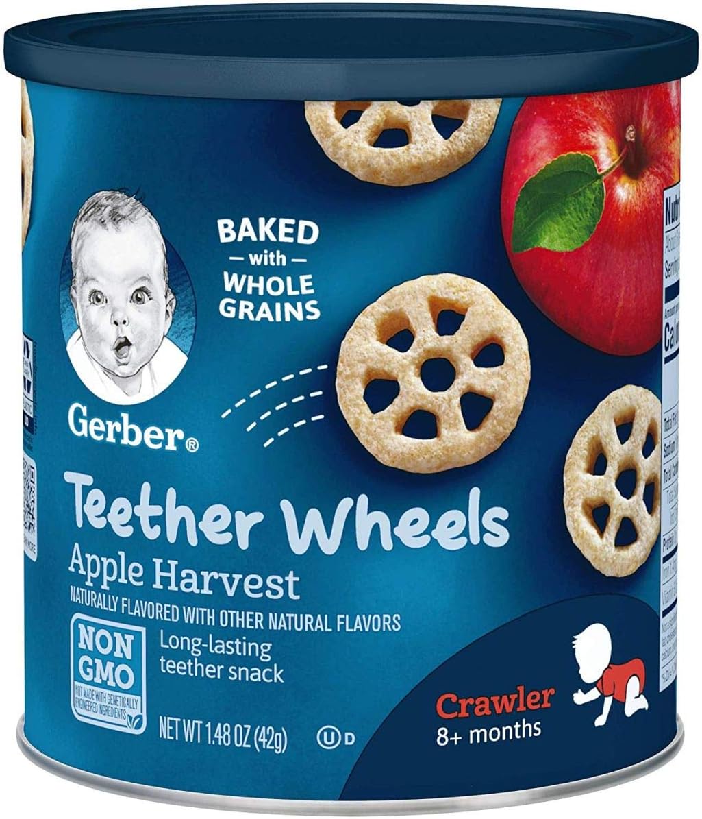 Gerber Apple Harvest Teether Wheels, 42 g