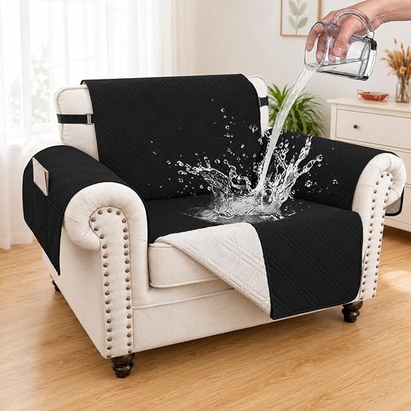 100% Waterproof Couch Cover for Dogs, Anti-Slip Washable Sofa Cover with…