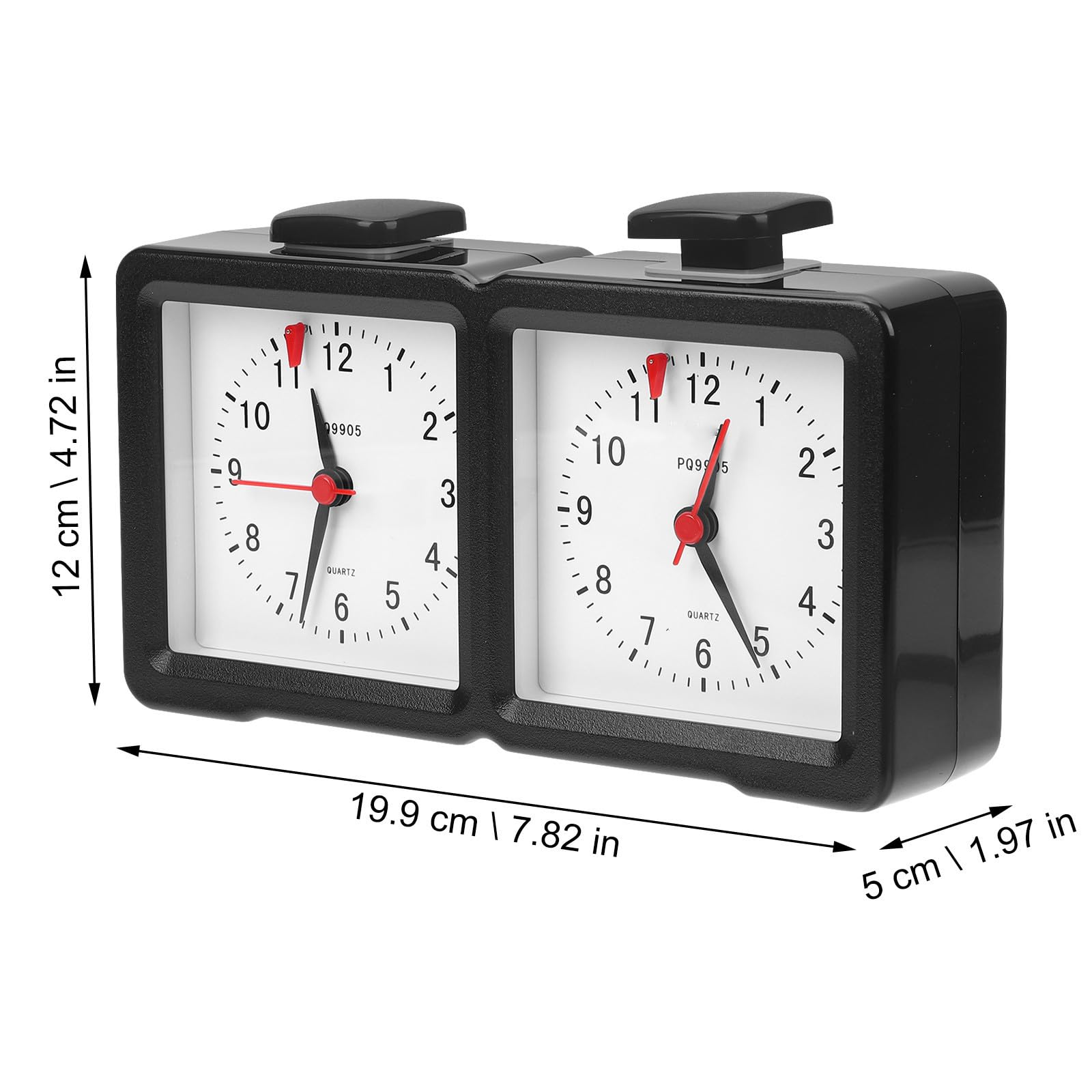 Amosfun Orologio per Scacchi Elettronico 29 Modalità, Nero ABS