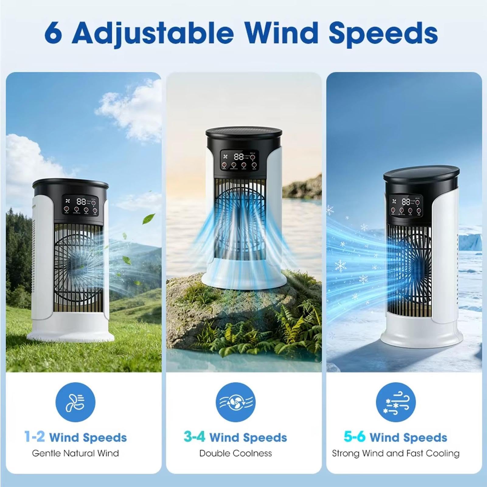 Ventilador Mesa Pequeño Carga USB Doméstica Con Humidificación Y
