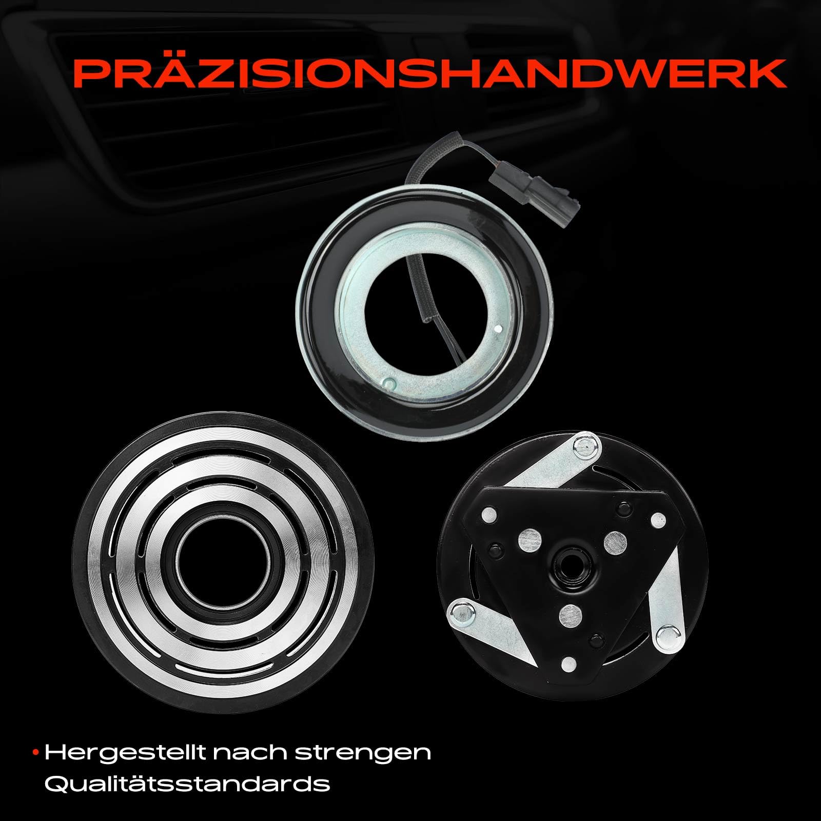 Frankberg 1x Klimakupplung Kompatibel mit Qashqai +2 I J10 JJ10E NJ10 X-Trail T31 Grand Scénic II JM0/1 Megan.e II BM0/1 CM0/1 Scénic III JZ0/1 Replace# 8200855146