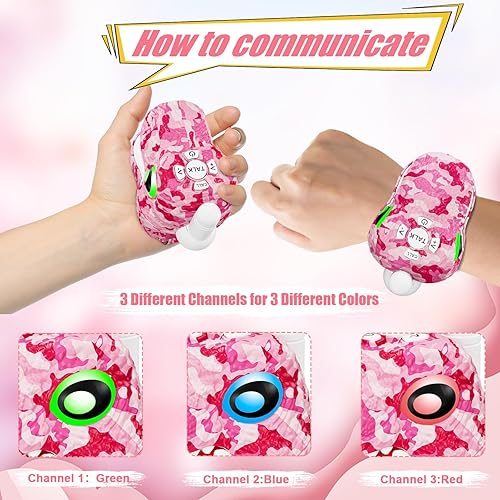 Miniatura 10 de MLDKA Walkie Talkies de dinosaurio para niños, paquete de 3 unidades de equipo de campamento T-Rex juguetes al aire libre para niños y niñas de 3 a
