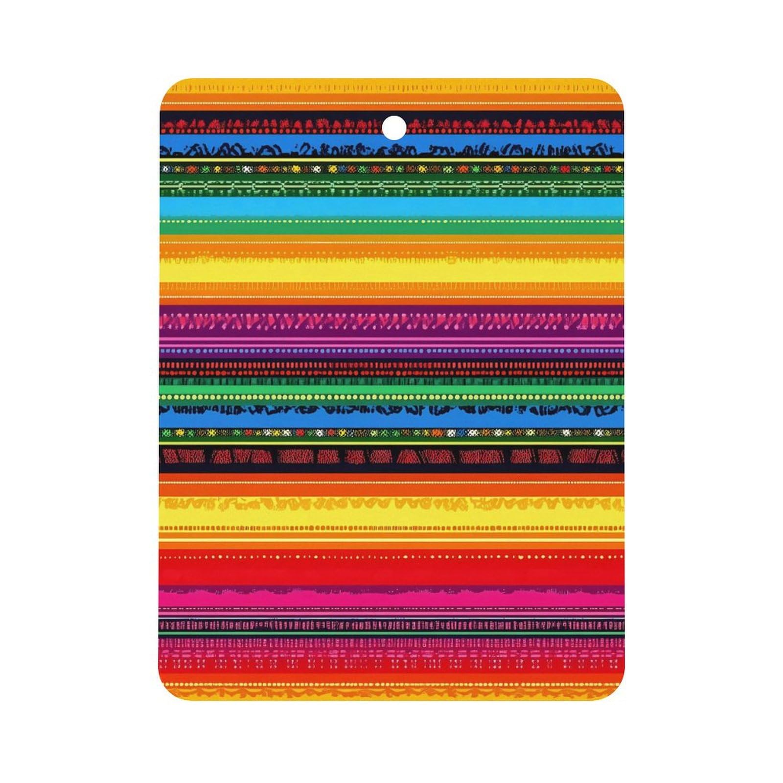 Mexican Serape Colorful Stripes Car Air Freshener Hanging Aromatherapy Tablets for Car Accessories Square