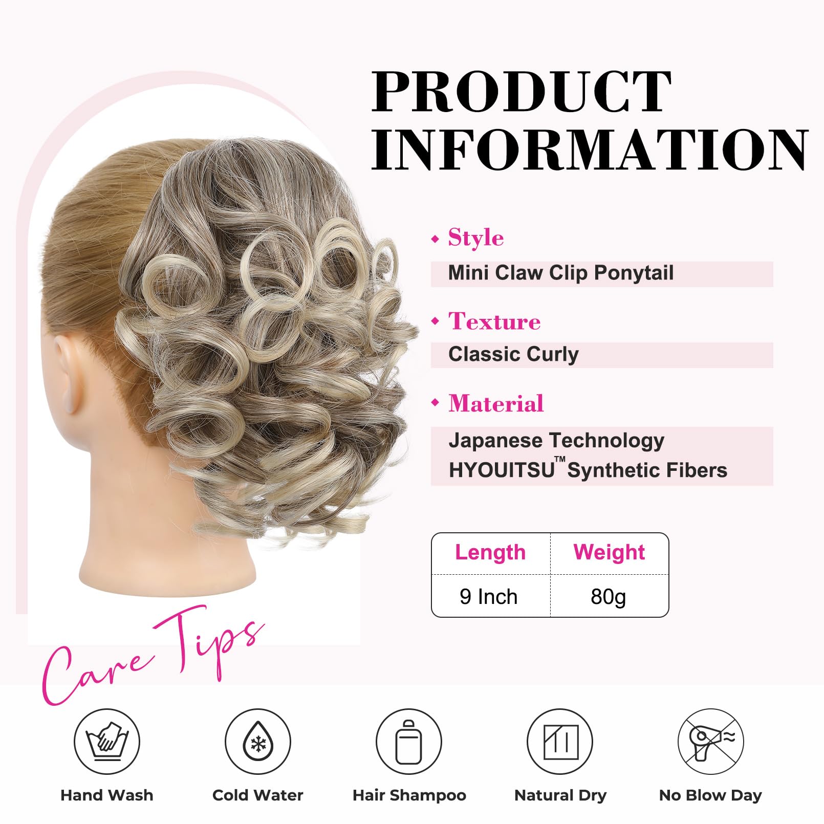 REECHO 9" Short Ponytail Extension - Image 2