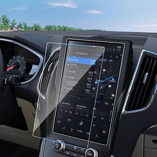 Protector de pantalla Edge 2021-2023 2024 para Ford Edge (SESELST-LineTitanioST) Pantalla táctil de 12 pulgadas, película protectora nano HD Clarity disponible en Yaxa Mexico