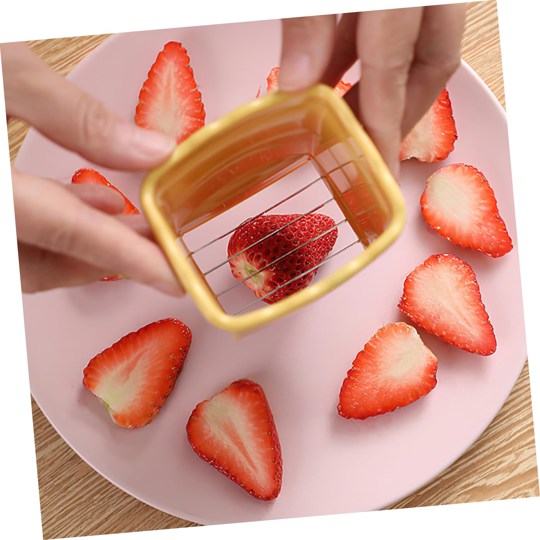 PRETYZOOM 4juegos Cortador De Frutas y Multifuncional Inoxidable Slicer De y Frutas Portátil Herramienta De Cocina Práctica Para Cortar Rodajas Para Preparar Ensaladas y Aperitivos