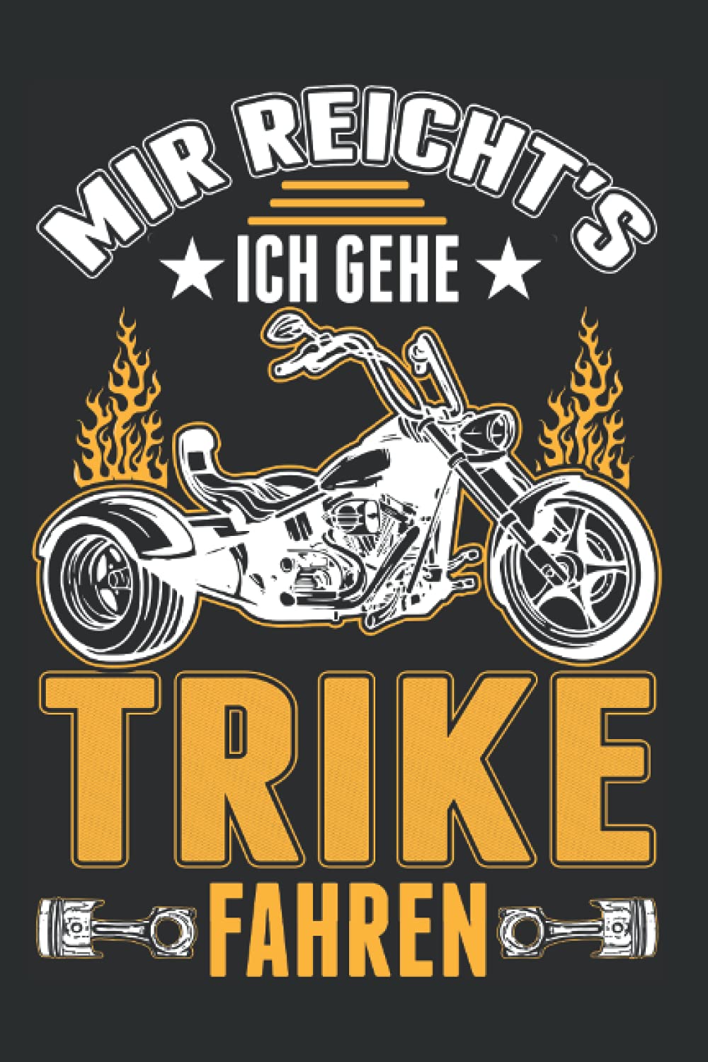 Trike Notizbuch: Mir reichts Ich gehe Trike fahren Triker / 6x9 Zoll / 120 gepunktete Seiten (German Edition)