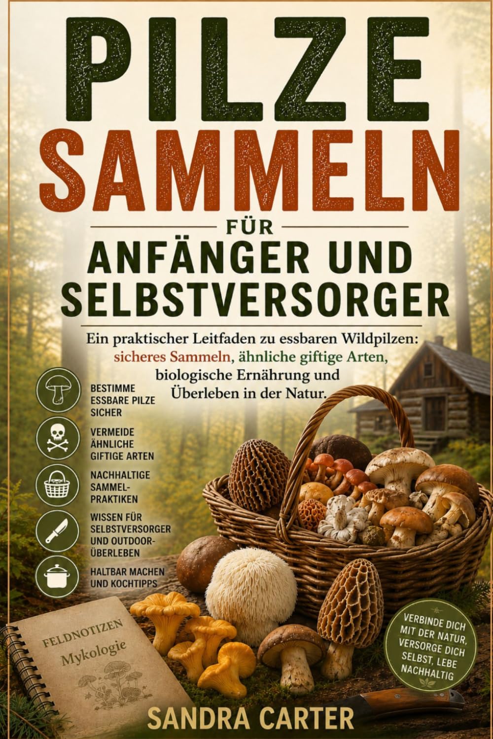 Pilze sammeln für Anfänger und Selbstversorger: Ein praktischer Leitfaden zu essbaren Wildpilzen: sicheres Sammeln, ähnliche giftige Arten, biologische Ernährung und Überleben in der Natur