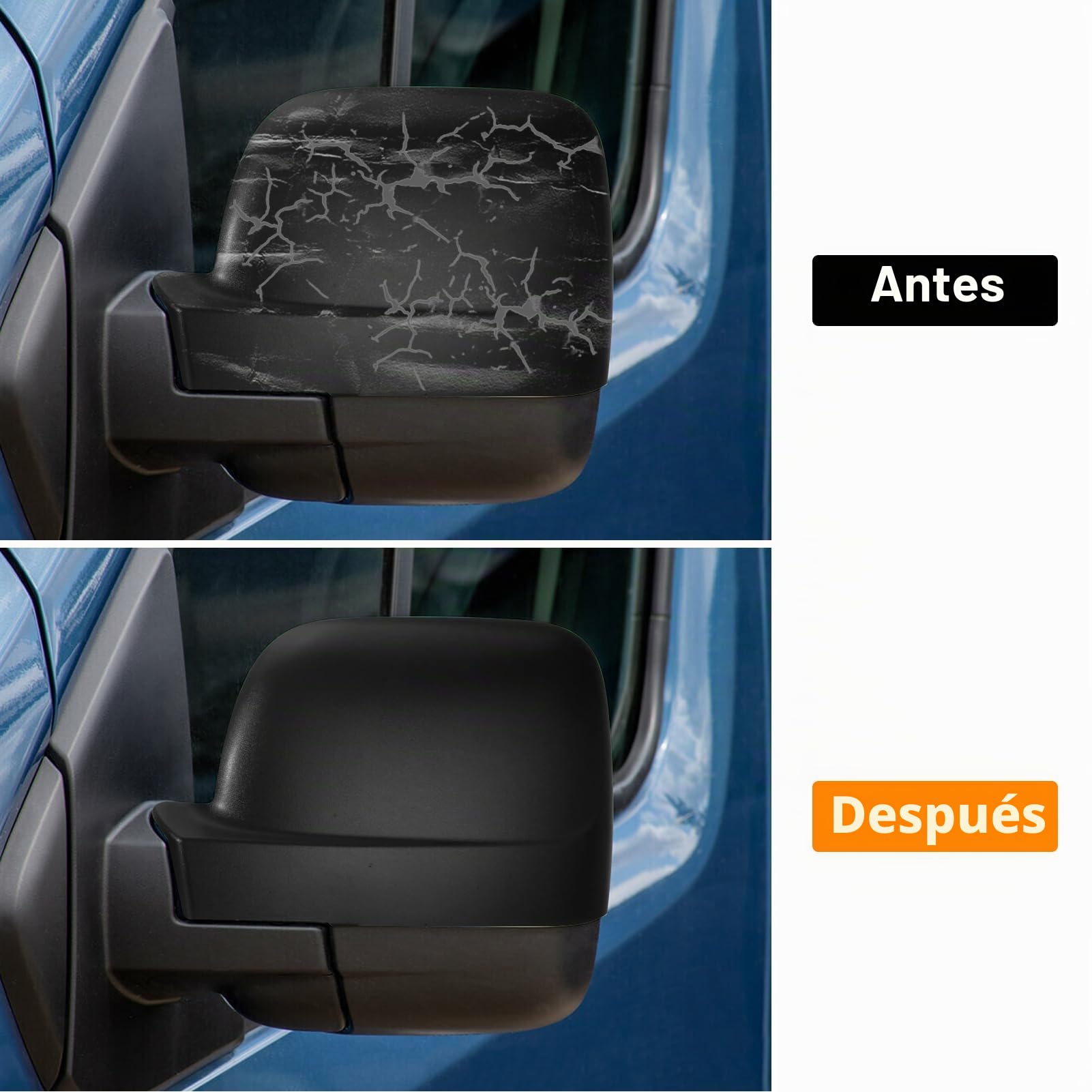TTCR-II 2PCS Cubierta Espejo Compatible con Renault Trafic/Vauxhall Vivaro