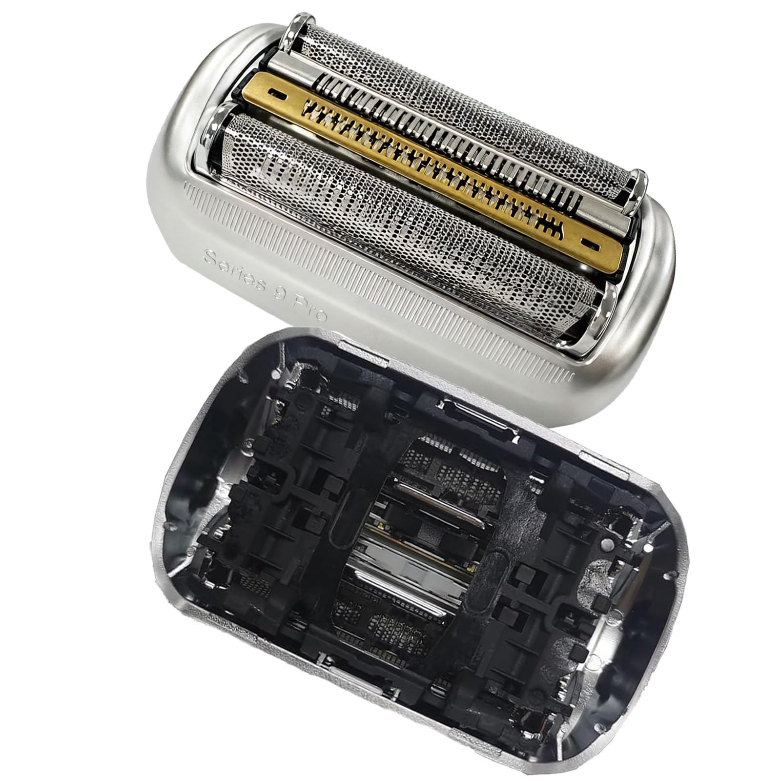 94M Ersatzköpfe für Braun Series 9,Scherkopf Kompatibel mit S9 PRO Rasier 9517s,9527s,9525s,9515s usw,S9 Scherkopf Ersatzklingen Folienkopf Zubehörund Körperpflege von Männern(Silber)