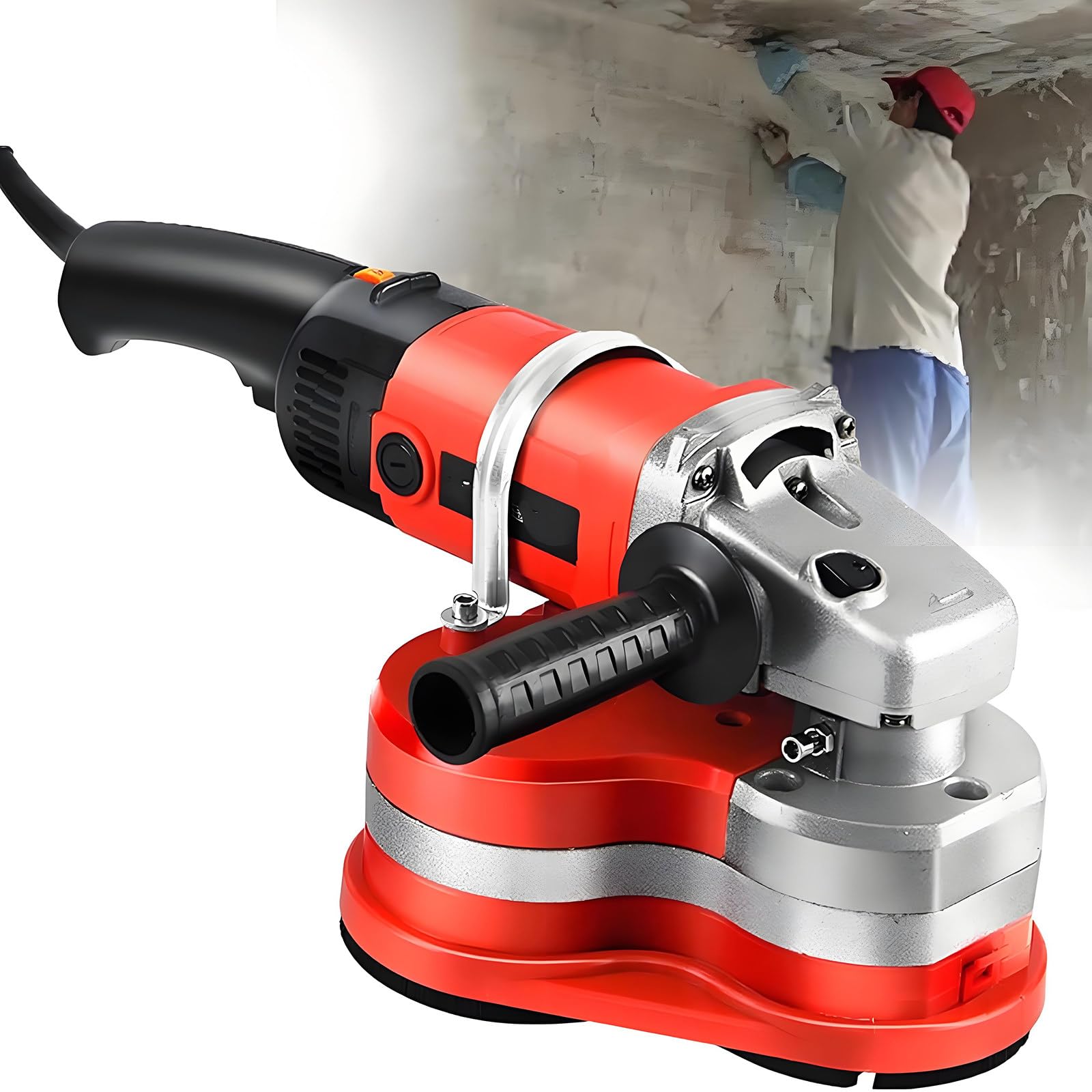 Lucidatrice Portatile 4200W 110V/220V a 3 Teste - Smerigliatrice Pavimenti 6600 RPM - Macchina Lucidatrice - Attrezzatura per Cemento e Pavimenti in Resina Epossidica