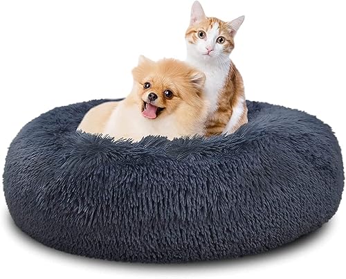 Miniatura 6 de SAVFOX Cama calmante para perros, cama antiansiedad, cama de perro de felpa para perros pequeños, tamaño mediano, grande y XL, cama suave y cómoda