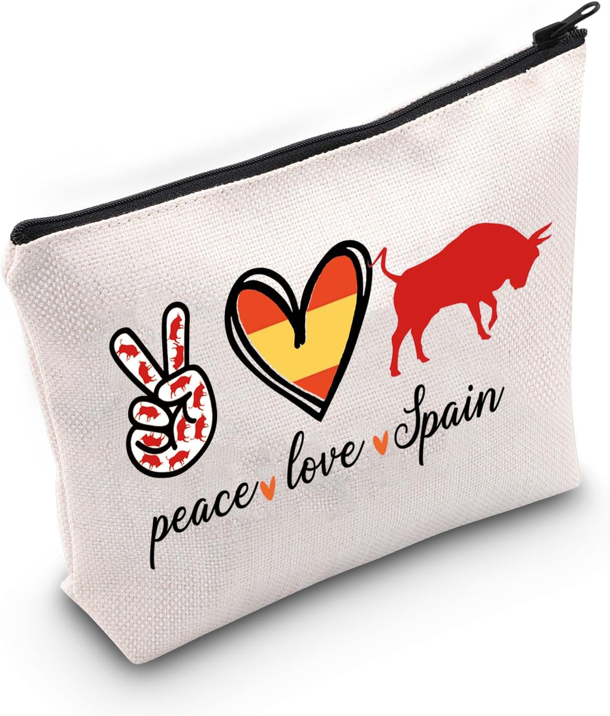 TSOTMO Spain Travel Trip Gift Spain Barcelona Vacation Gift Spain Travel Accessories Bag For Spain Lovers Spanish Gift (PEACE Spain)