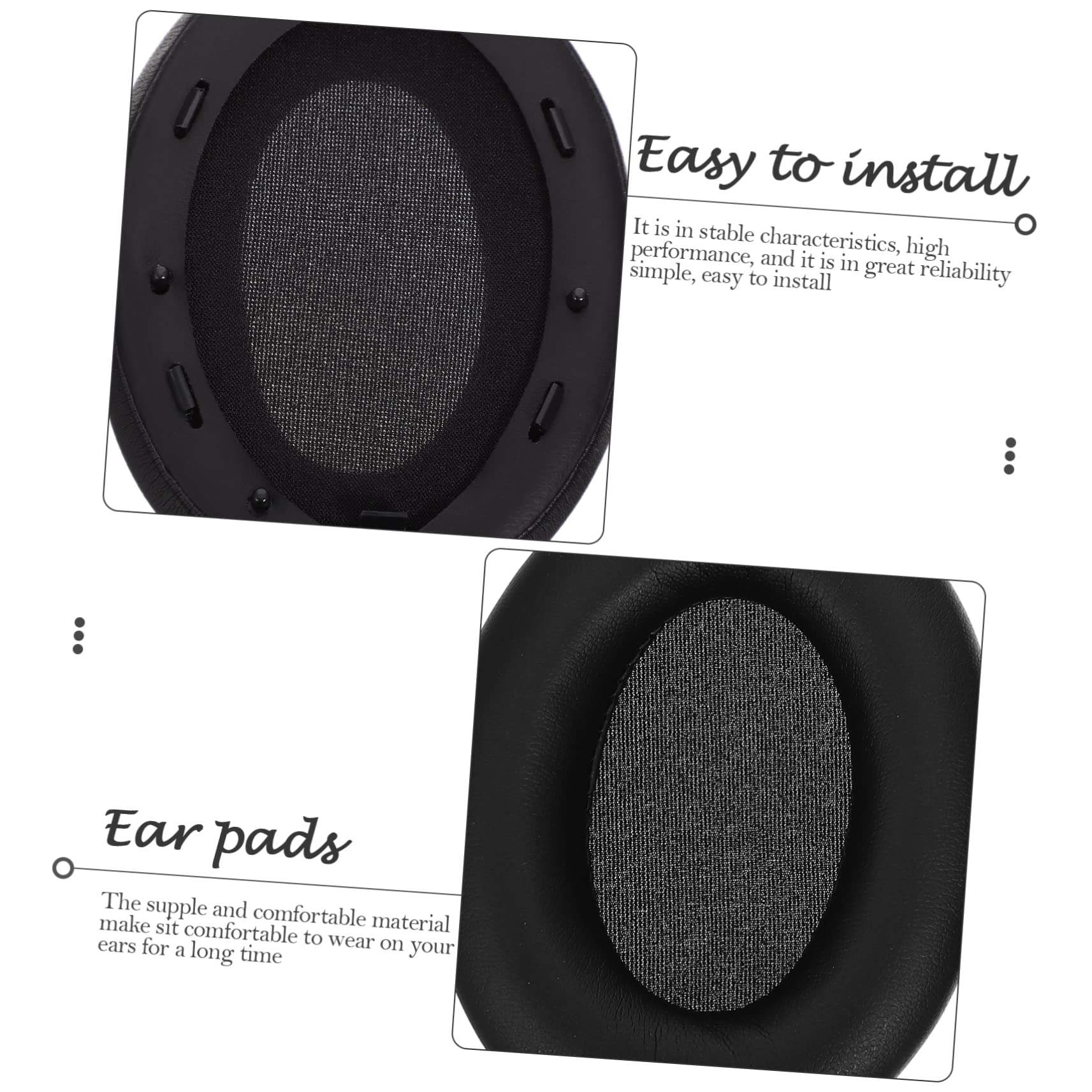 DOITOOL 4 Set Paraorecchie Cuscinetto Per Le Cuffie Cuscinetti Auricolari Copriorecchie Per Cuffie Sanitarie Copricapo Di Ricambio Cuffia Custodia Protettiva Auricolare Finta Pelle
