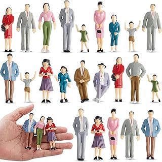 Namalu 14 Pcs 1: 25 Scale Miniature People Figurines Mini Architectural ...