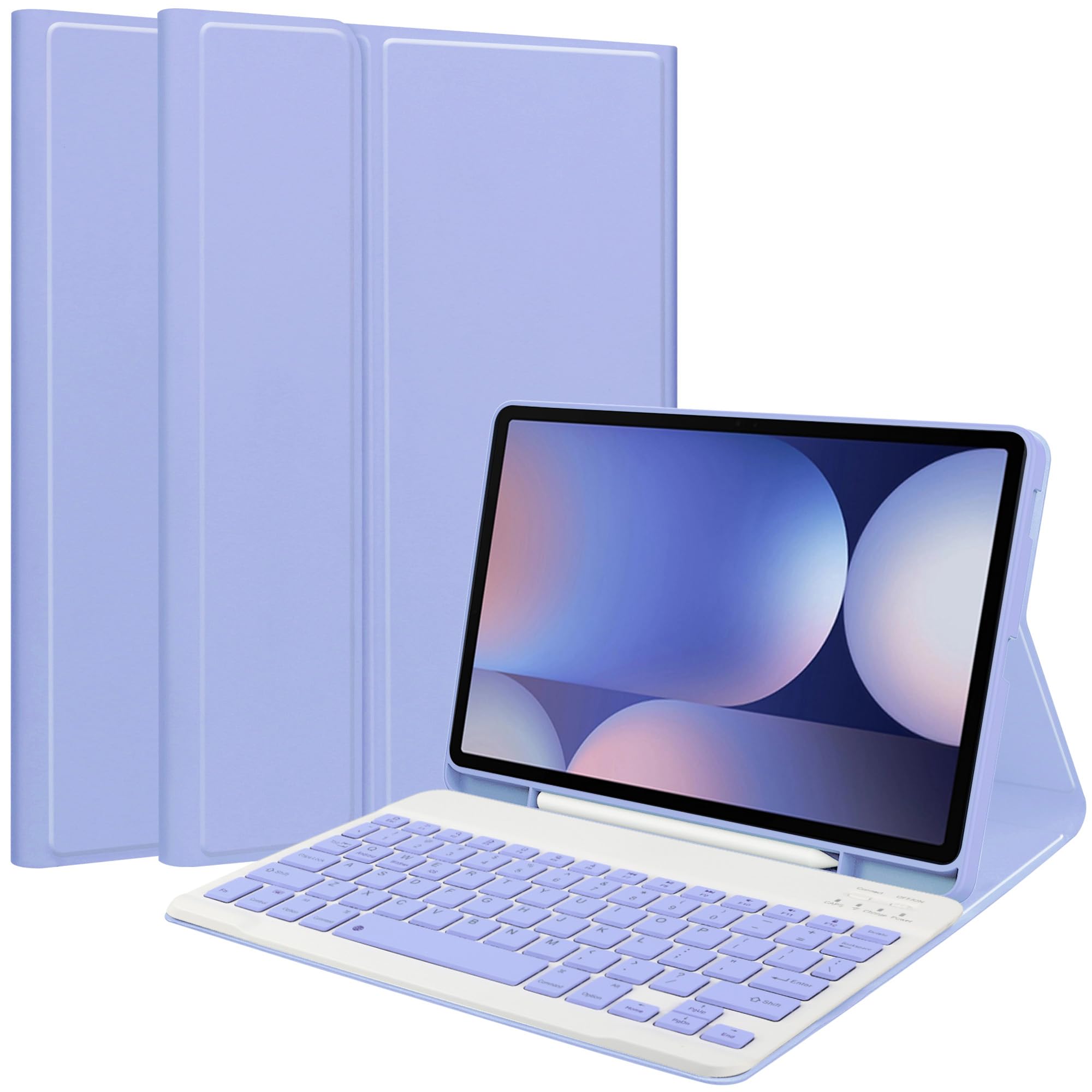 Keyboard Case for Samsung Galaxy Tab S10 Ultra/S9 Ultra/S8 Ultra 14.6inch, Magentic Protective Cover with S-Pen Holder, Detachable Wireless Bluetooth