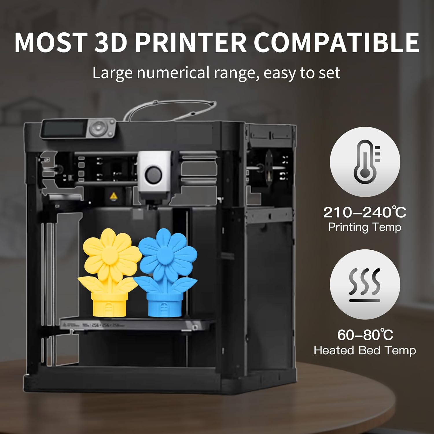 RAMBERY Matte PLA Filament Bundle 1.75mm, 8 Colors 3D Printer Filaments Dimensional Accuracy +/- 0.02mm, 8 Pack Multicolors Fit Most FDM Printers, 200gX8 Spools