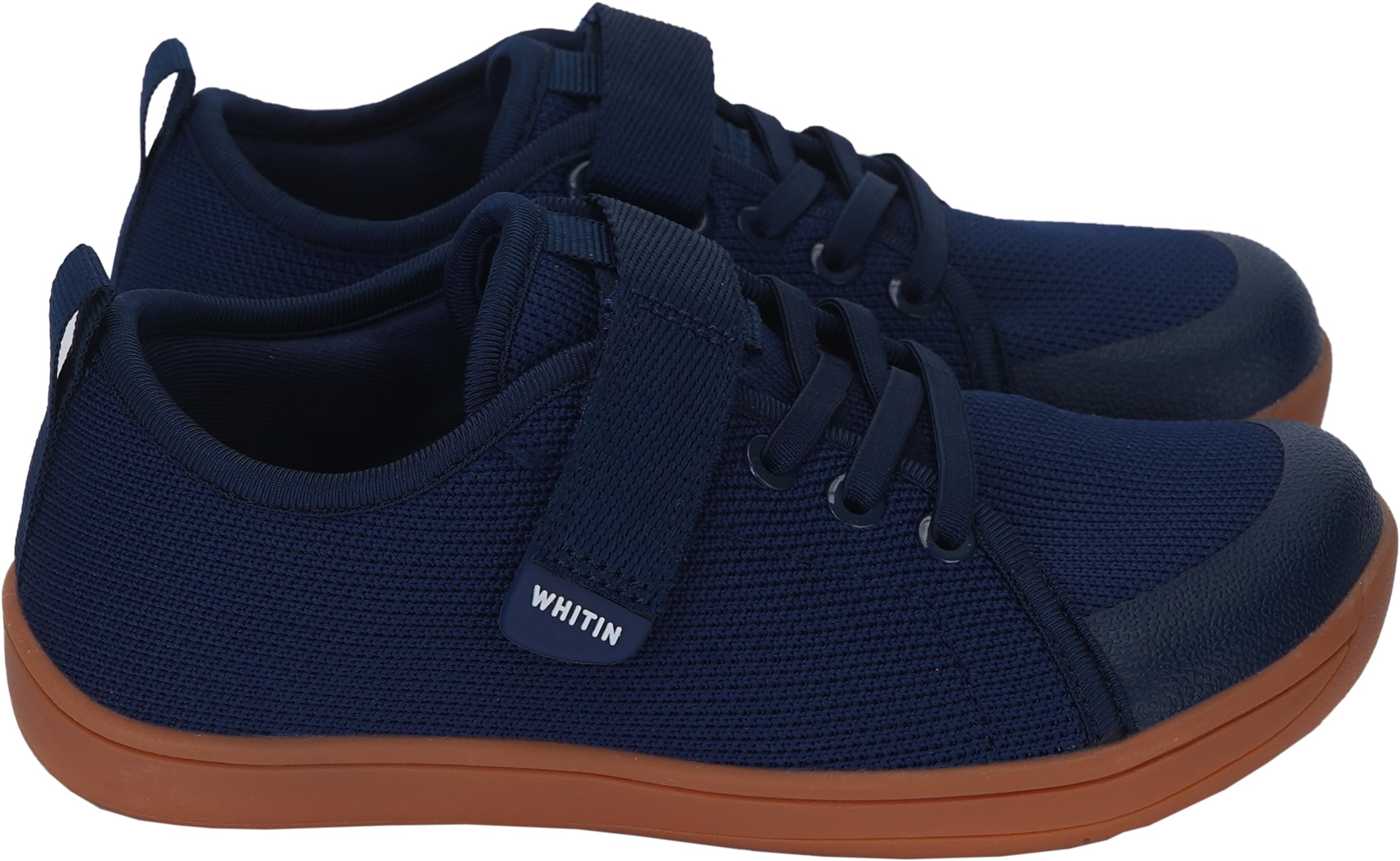 WHITIN Little/Big Kid Barefoot Shoes | Boys/Girls Lace-up Minimalist Sneakers | Wide Toe Box | Natural Flexible Fit