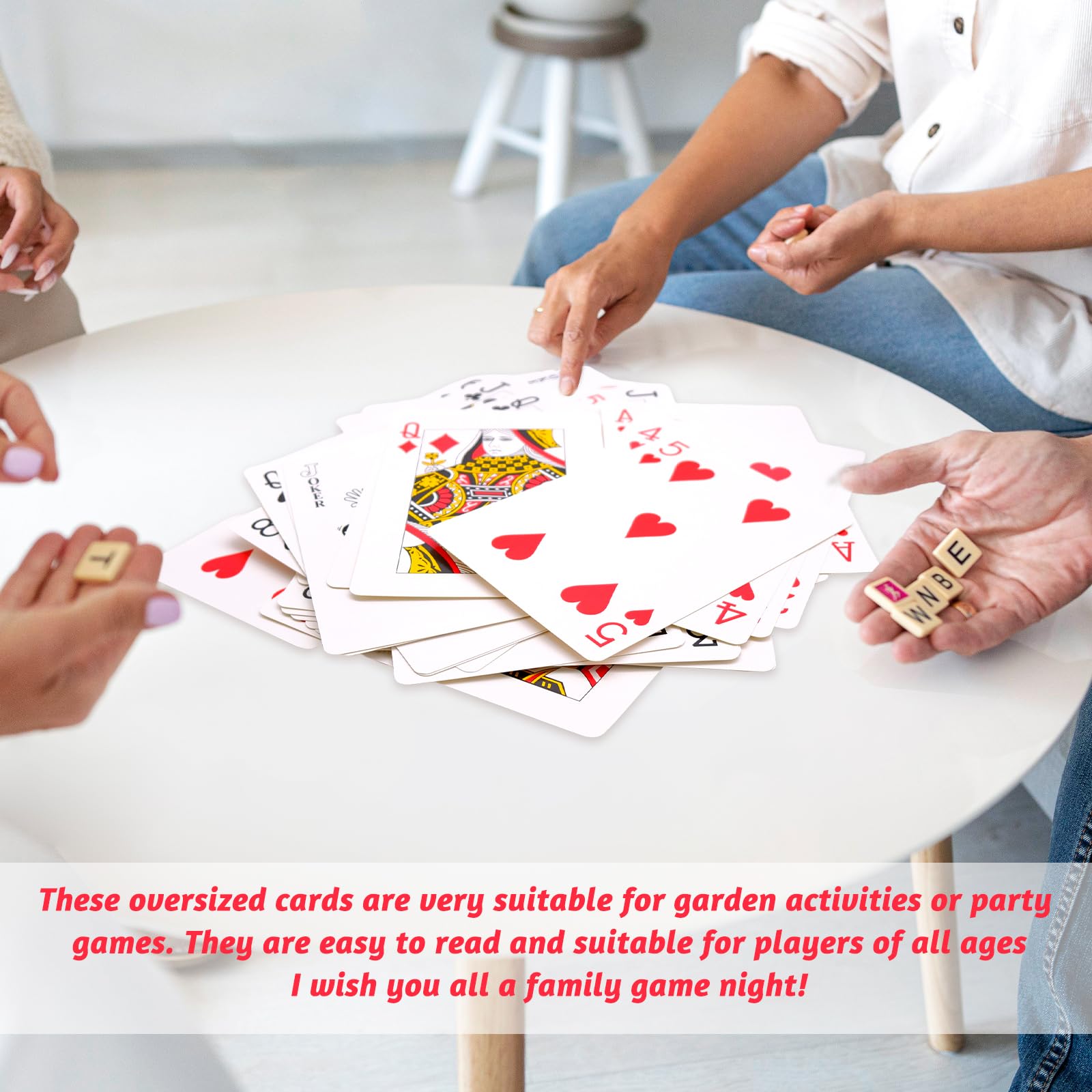FORYNXHWIN Gigantic Playing Cards, Extra Large 24cm x 17cm Playing Cards - Image 3