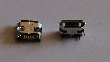 2 x Micro USB Female Connector 5 Pin MC6 PCB SMD Connector Mini Jack F Pin PC