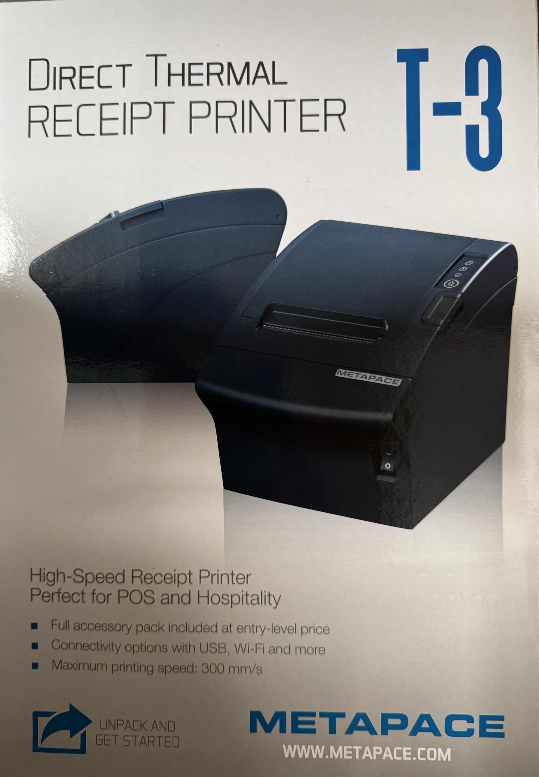 3, USB, LPT, cutter, black (Meta T3IIUPS)