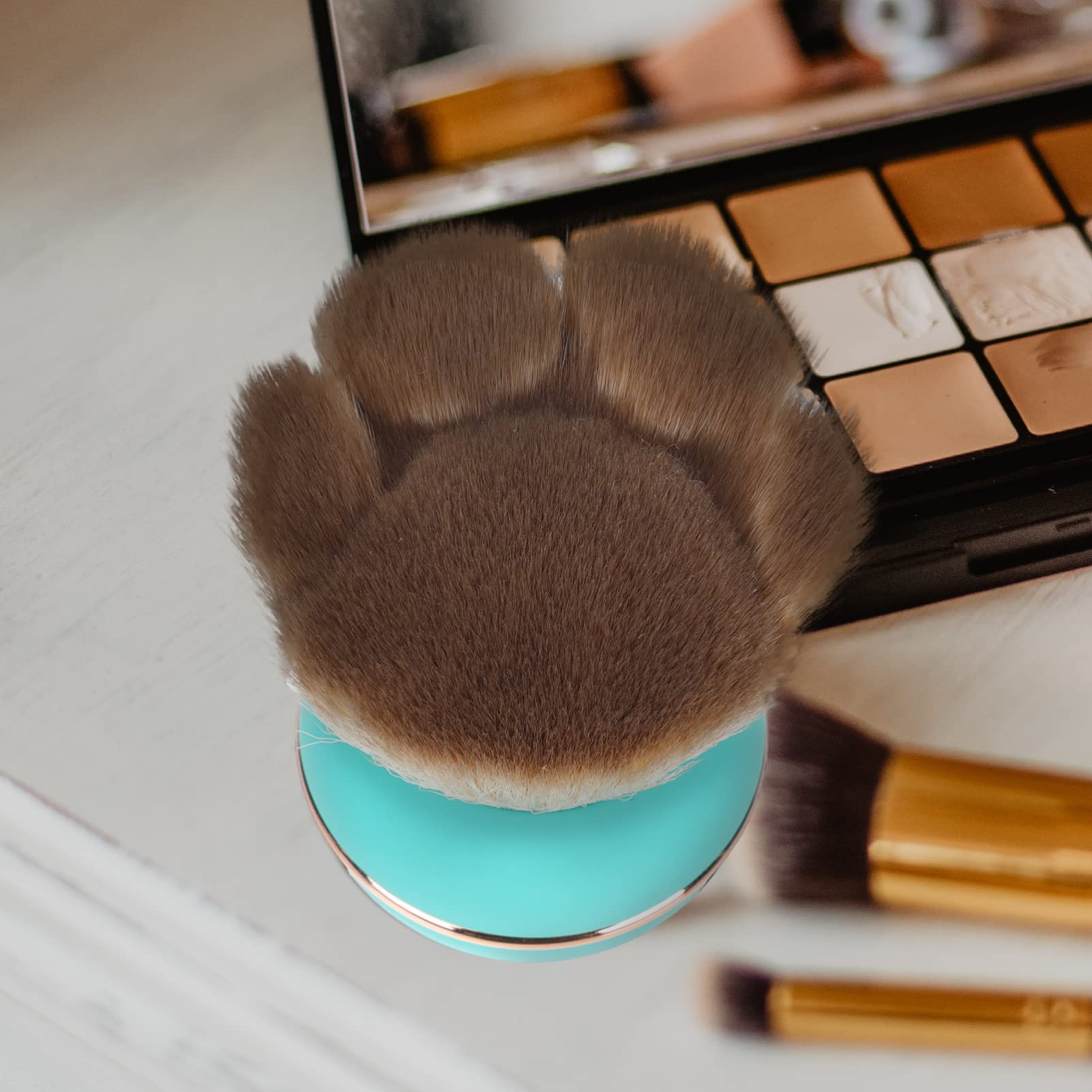 Baluue Makeup Brush Portable Powder Brush No Shedding Travel Size for Holidays