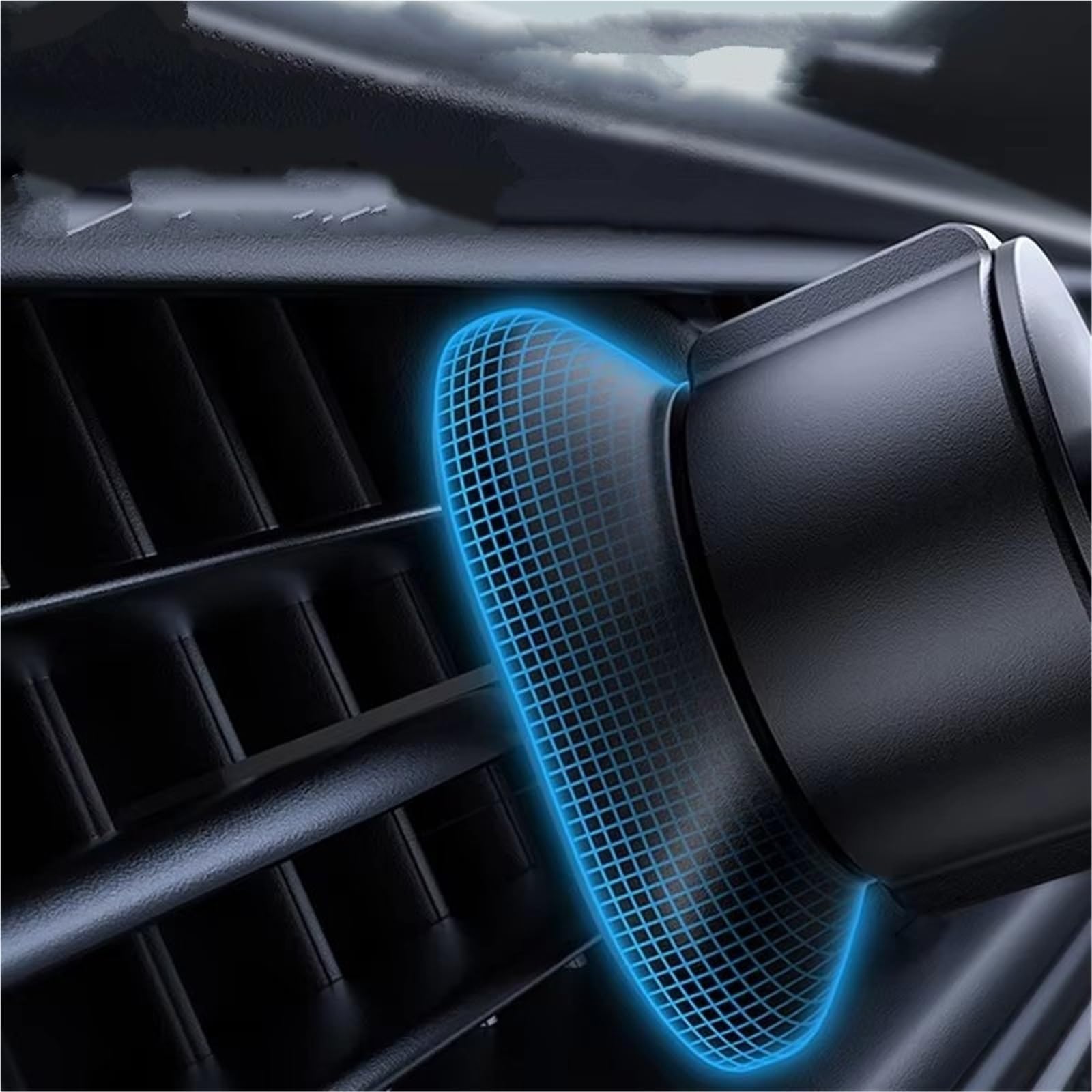 para Huawei para Realme Universal Moile Phone Baseus Soporte Teléfono Coche Metal Gravity Phone Stand Air Vent Car Holder Stand Accesorios Suporte Telemovel Carro(Silver)