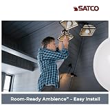Satco S9594 9.5W A19 LED Bulb, 3000K Soft White, E26 Medium Base, 800 Lumens, Frosted Finish, 220° Beam Angle, Non-Dimmable, Enclosed Fixture Rated, 120V, Energy Efficient A-Type Lamp (6 Pack) – view 7