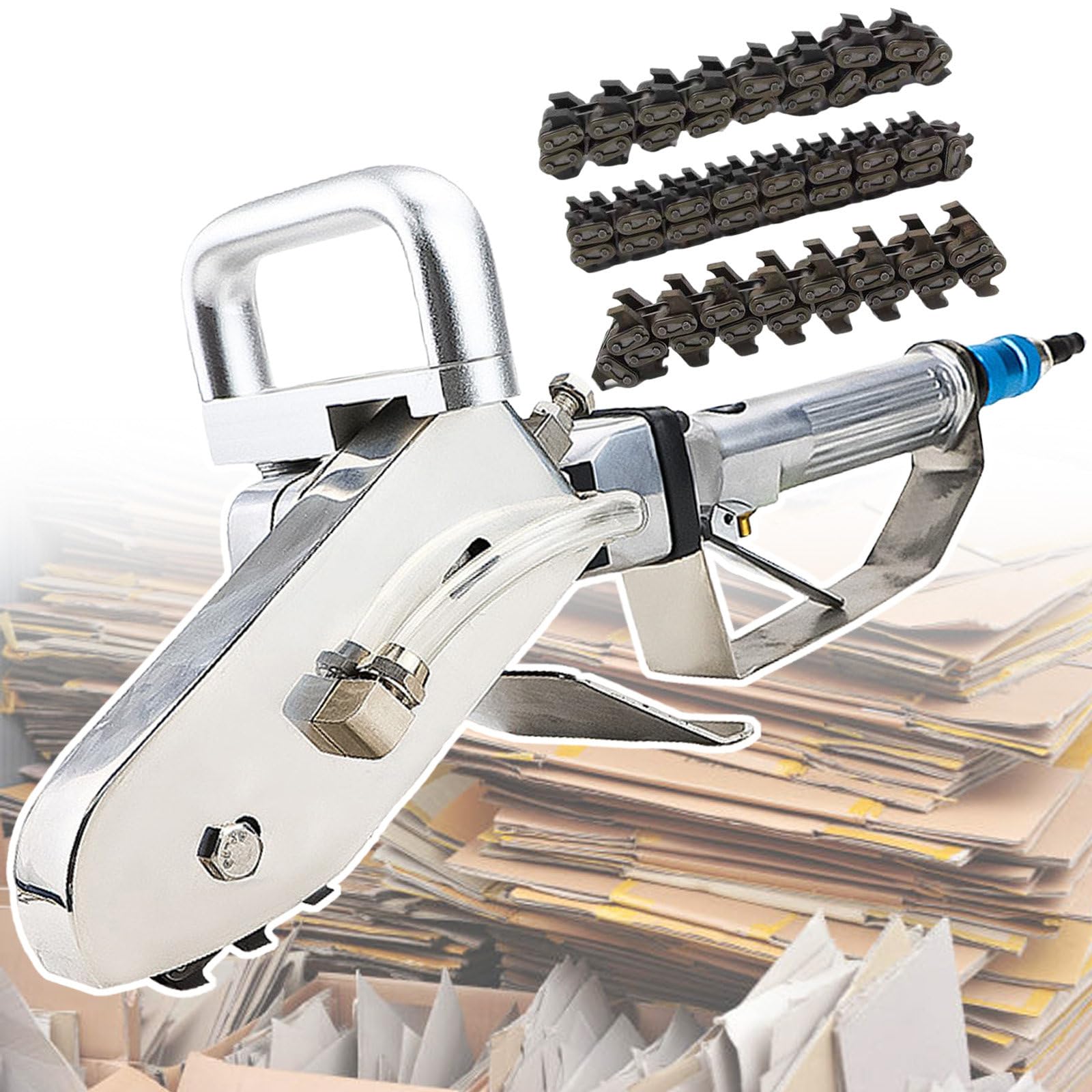 Extractor neumático de residuos de papel 2500 RPM con mango metálico robusto