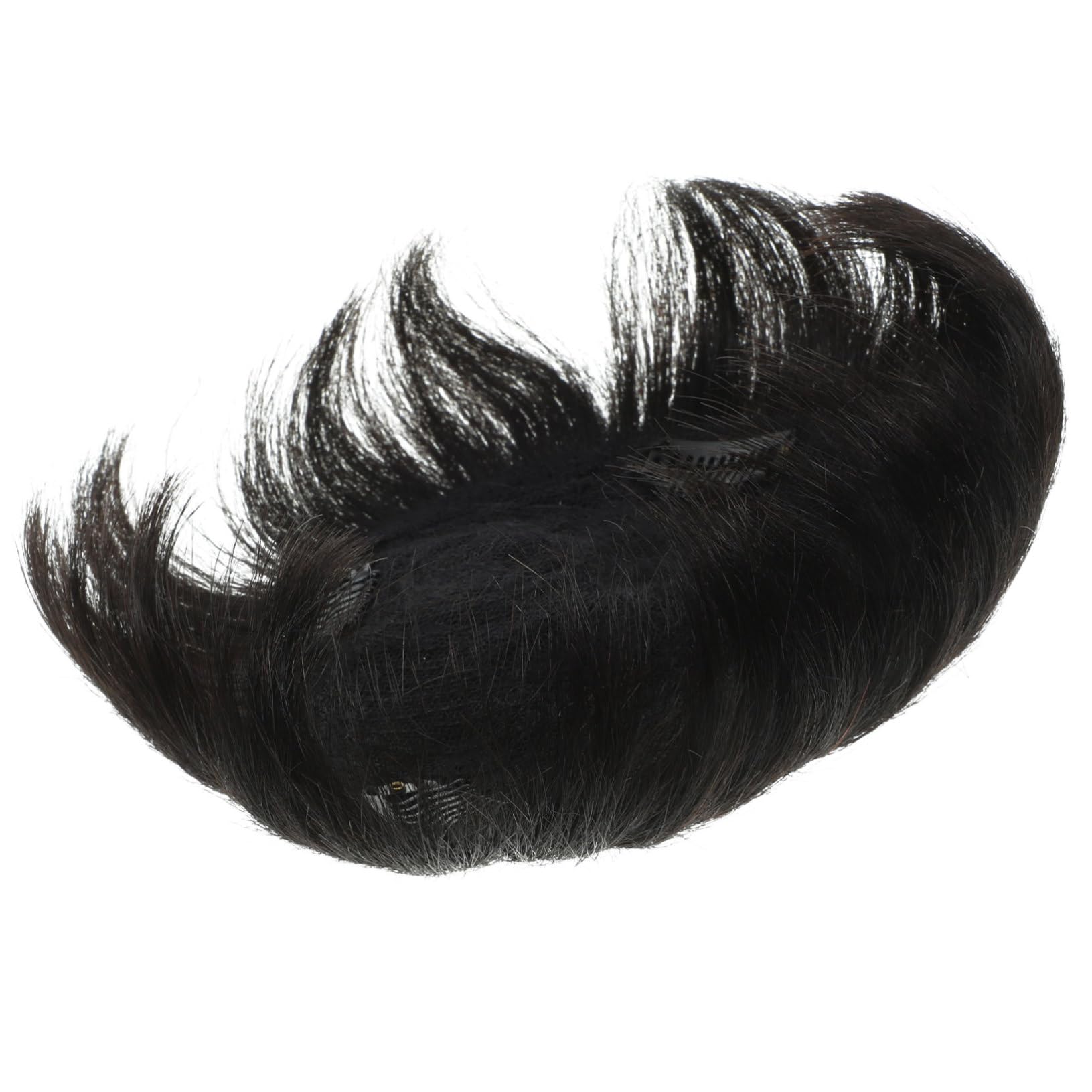 Healeved Parrucca Da Uomo in Umani 2 Pezzi Con Toupet Elegante Parrucca Maschile Calva Di Ricambio