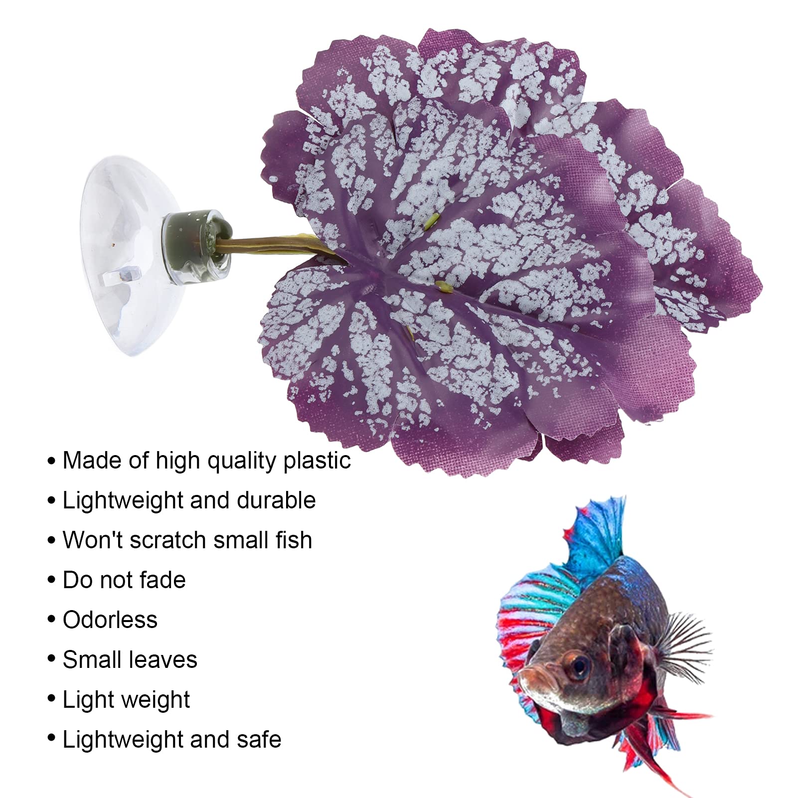 Betta Hammock, Betta Fish Leaf Pad Akspularne Akcesoria z Akcesoriów z Liści Plastik