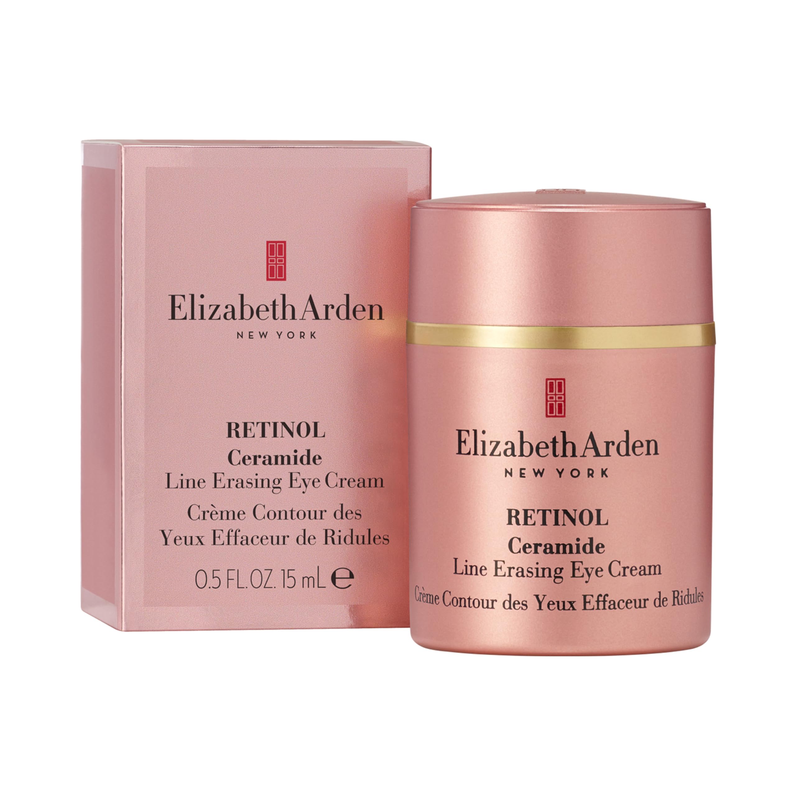 Elizabeth Arden - Retinol Ceramide, Nachtpflege für die Augenpartie mit Retinol und Ceramiden, glättet und erhellt, jugendlicheres Aussehen, leichte Creme, für alle Hauttypen, 15 ml