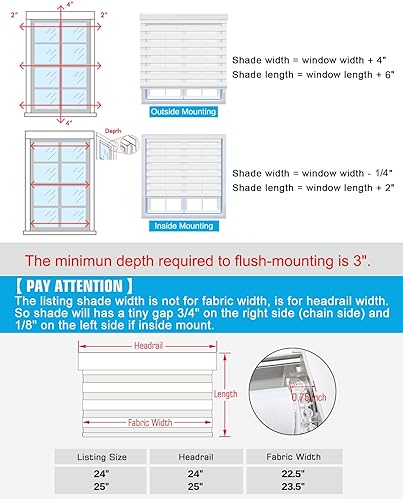 Miniatura 6 de Keego Zebra - Persianas enrollables de doble capa para ventana cortadas a medida