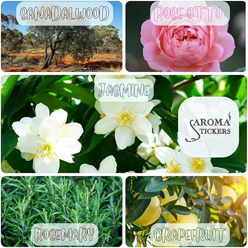 Miniatura 3 de Original Blend Edition  Aceite esencial 100% natural perfumado  Calcomanías de aromaterapia para máscara facial y almohada (12 calcomanías por