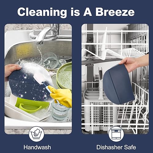 Miniatura 5 de blueear - Forro divisor de silicona reutilizable 3 en 1, accesorios de olla de cocción lenta para la mayoría de las ollas de cocción lenta de 6