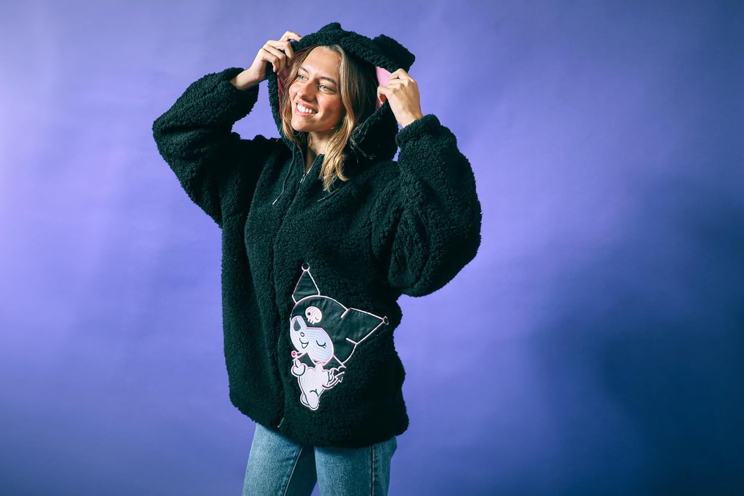 Amazon.com: Bioworld Kuromi Women's Black Long Sleeve Cosplay Faux