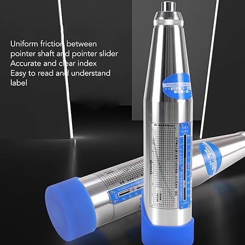 Miniatura 2 de Martillo de rebote de hormigón, probador mecánico de resistencia a la presión de acero inoxidable Resiliómetro de herramienta, Resiliómetro de