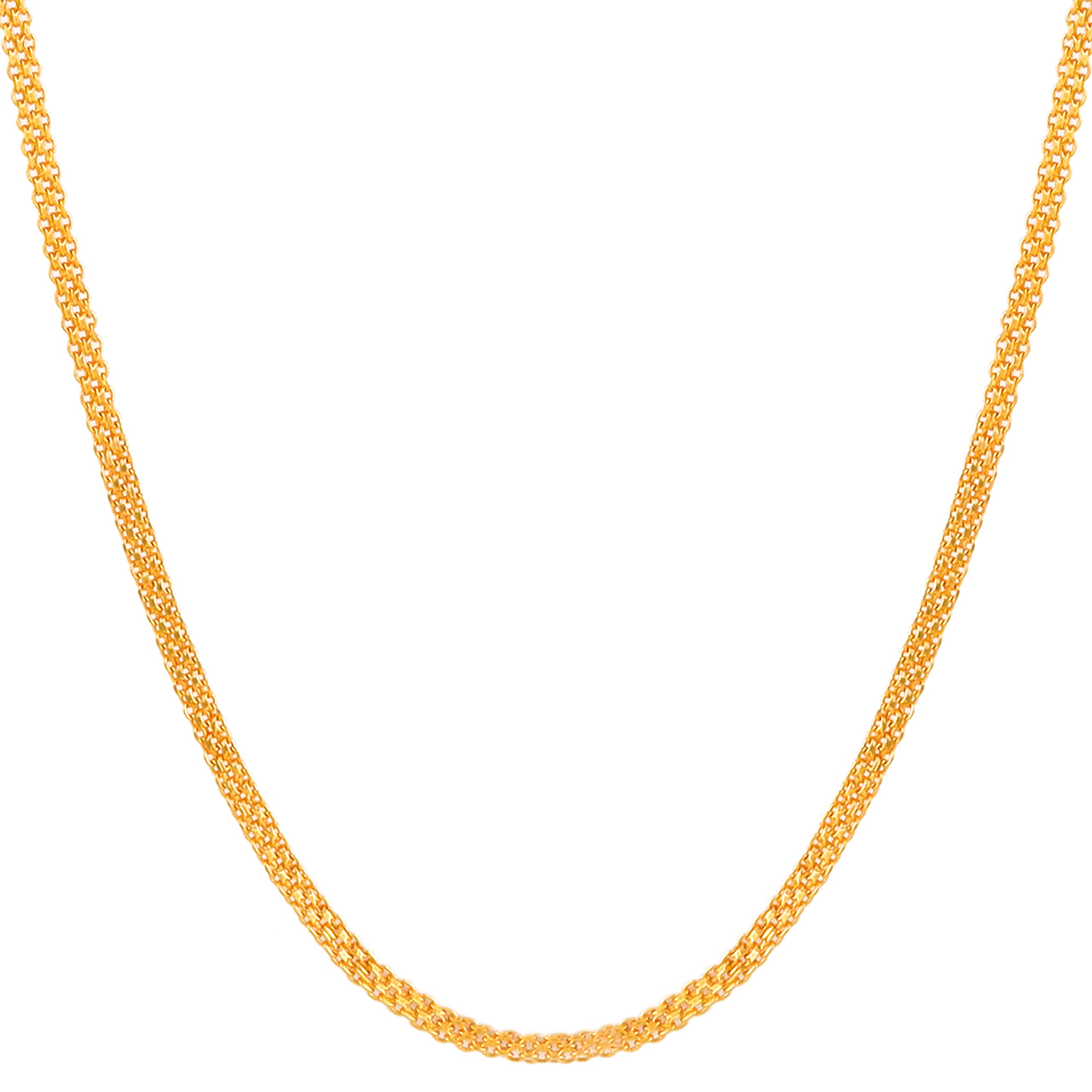 Limited Edition Golden Thin Neck Chain For Men Boys Gold Plated Necklace For Men Boys Women 28 Inches