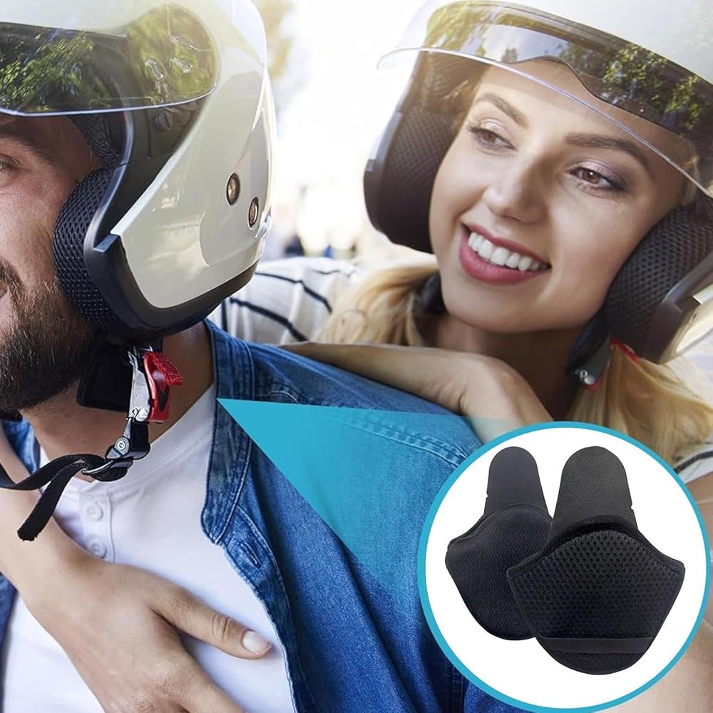 Amazon | バイクヘルメットイヤーウォーマー バイクヘルメット