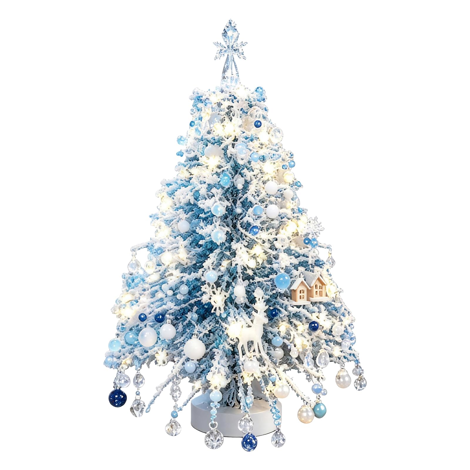 Mini Tabletop DIY Beaded Christmas Tree Craft Kit, Handmade Holiday Decor