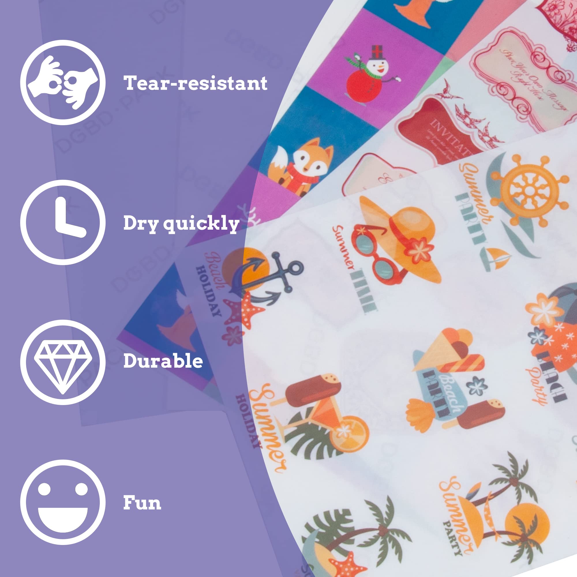Snapklik.com : Printable Vinyl Sticker Paper 85"x11" Glossy Sticker ...
