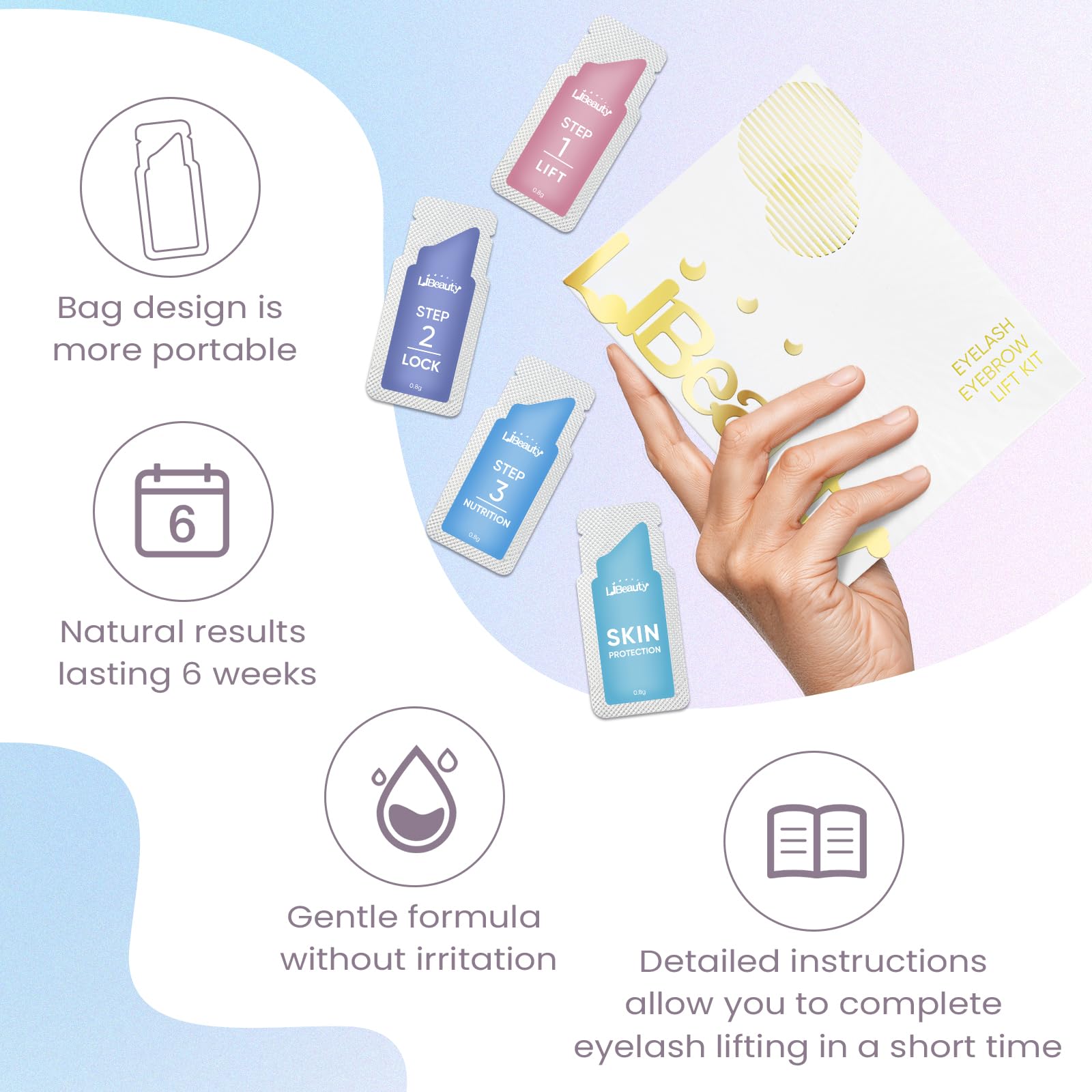 Libeauty Updated Lash Lift Kit, Eyelash Perming Kit, Lash Perm Kit with Lash Lift Balm - Image 3