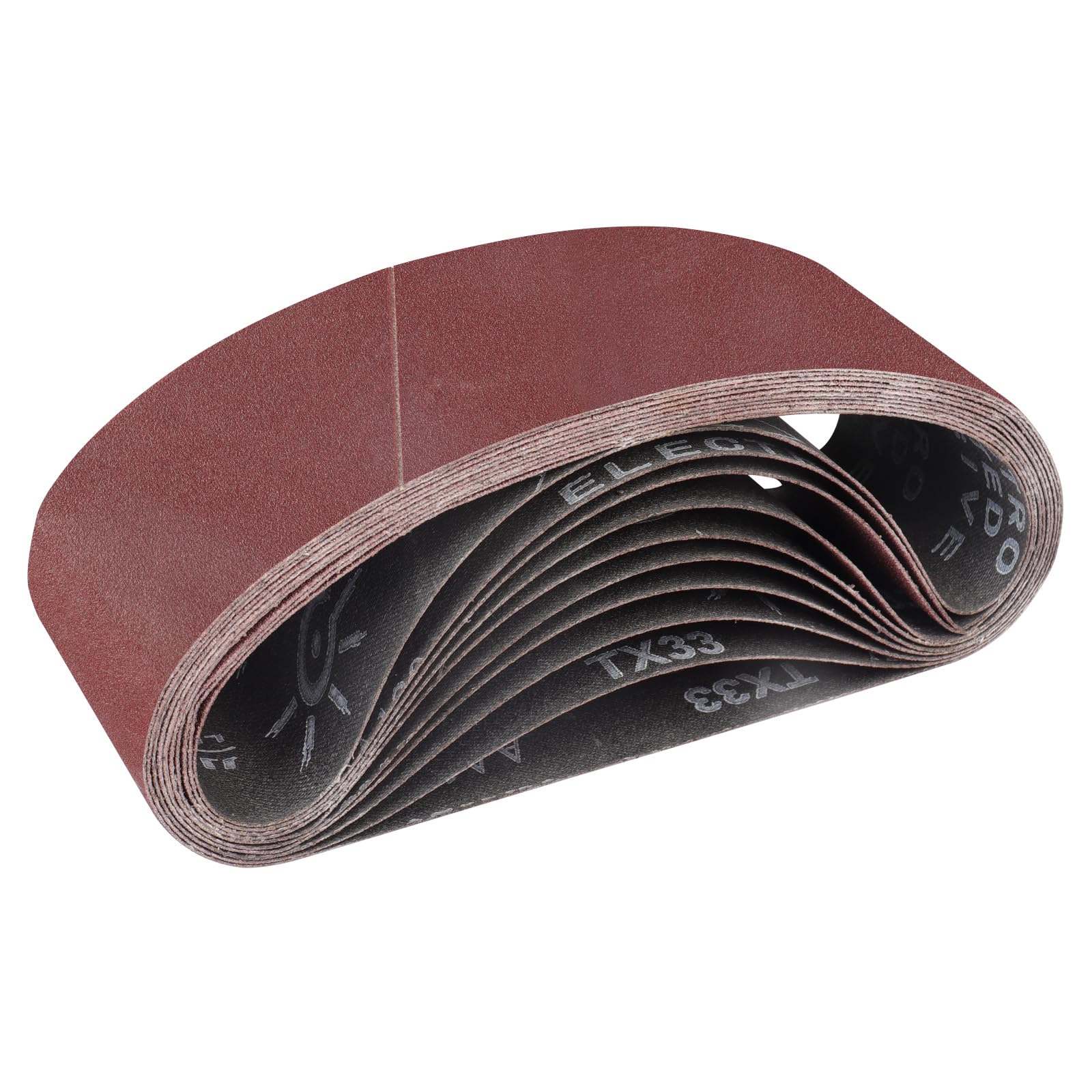 STEBRUAM 10PCS Sanding Belt 75 x 510 mm 150 Grit