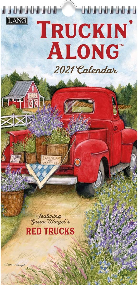 LANG Truckin' Along 2021 Vertical Wall Calendar