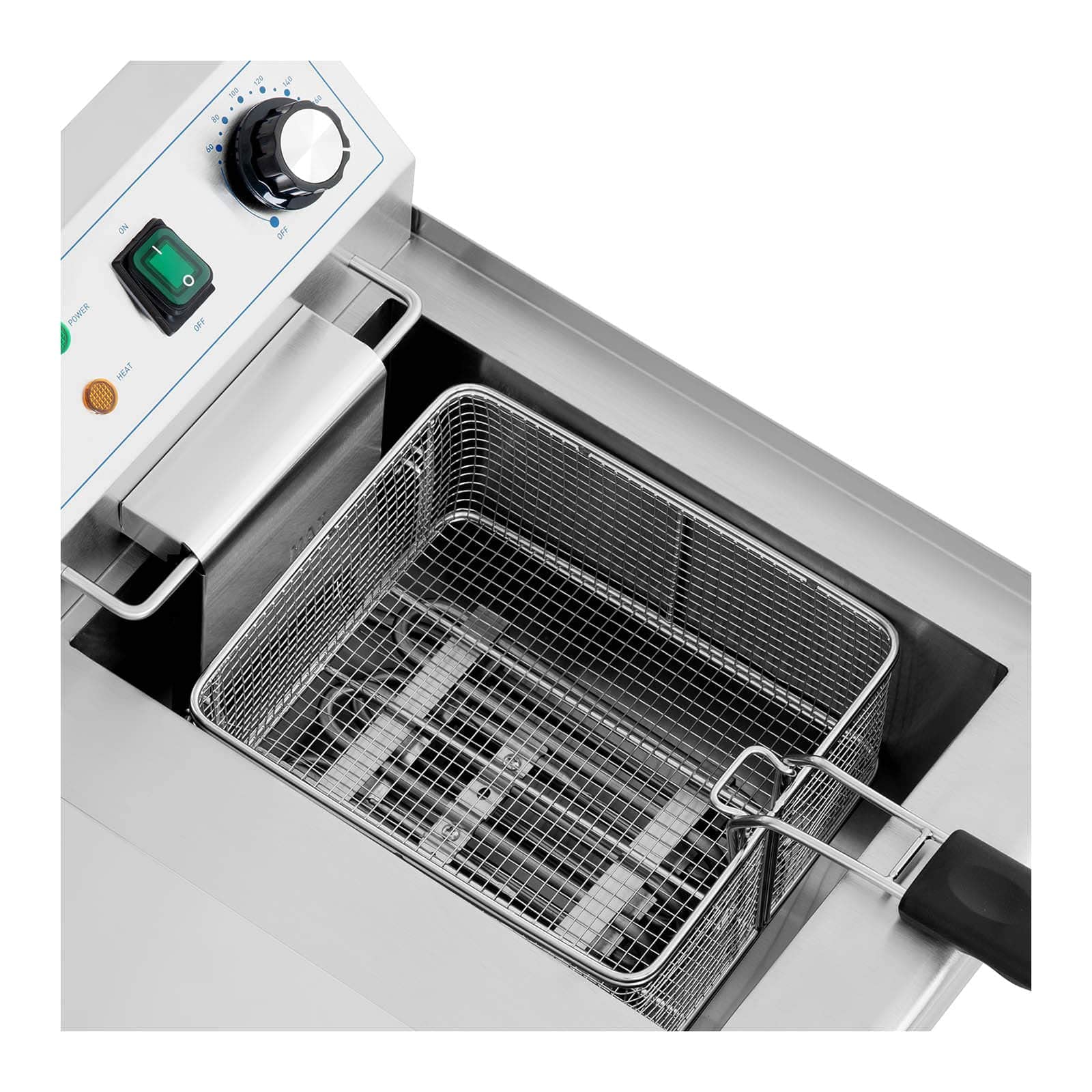 Royal Catering RCPSF 18ETH Friggitrice Elettrica Professionale Pro Due Doppio Vassoio Zone Fredde In Inox 2 X 9 L Monofase 230 V