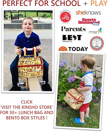 Miniatura 3 de Lonchera y botella de agua para niños, lonchera para niños, cajas aisladas para niños preescolar, contenedor para aperitivos y almuerzo para niños