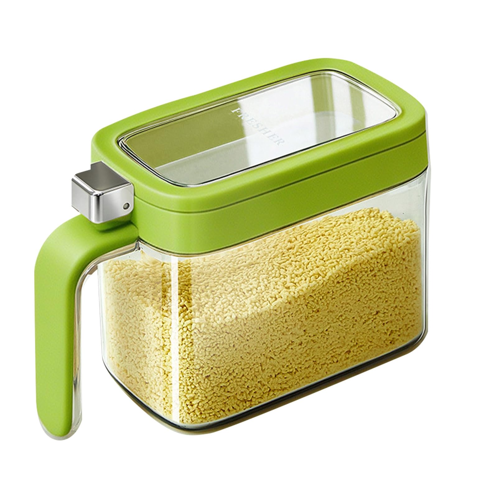 Spice Jars for Kitchen, Clear Seasoning Containers with Lid And Spoon, Airtight Salt Sugar Storage Bottle, Multipurpose