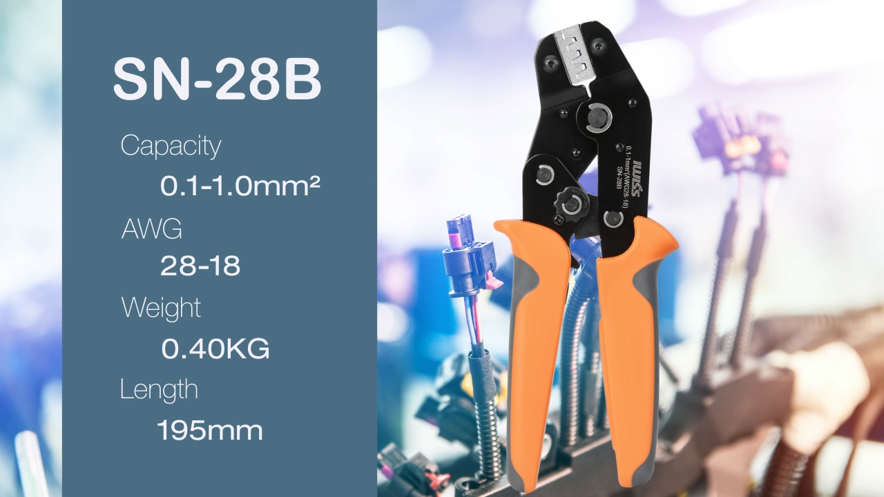 iCrimp SN-28B Dupont Crimping Tool for JST & Molex-Style, AWG 28