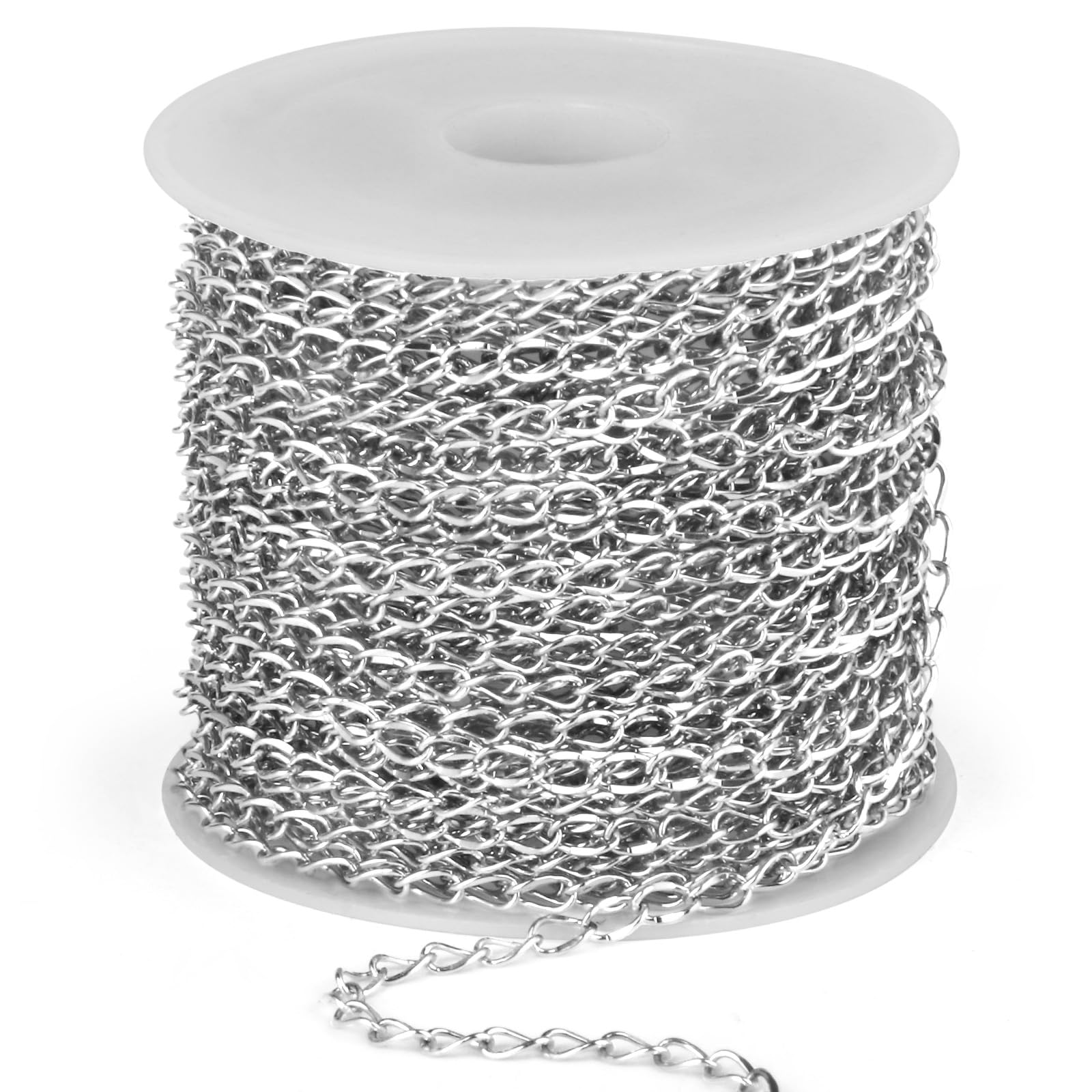 Stainless Steel Chains - 66ft Roll for Jewelry Making -1