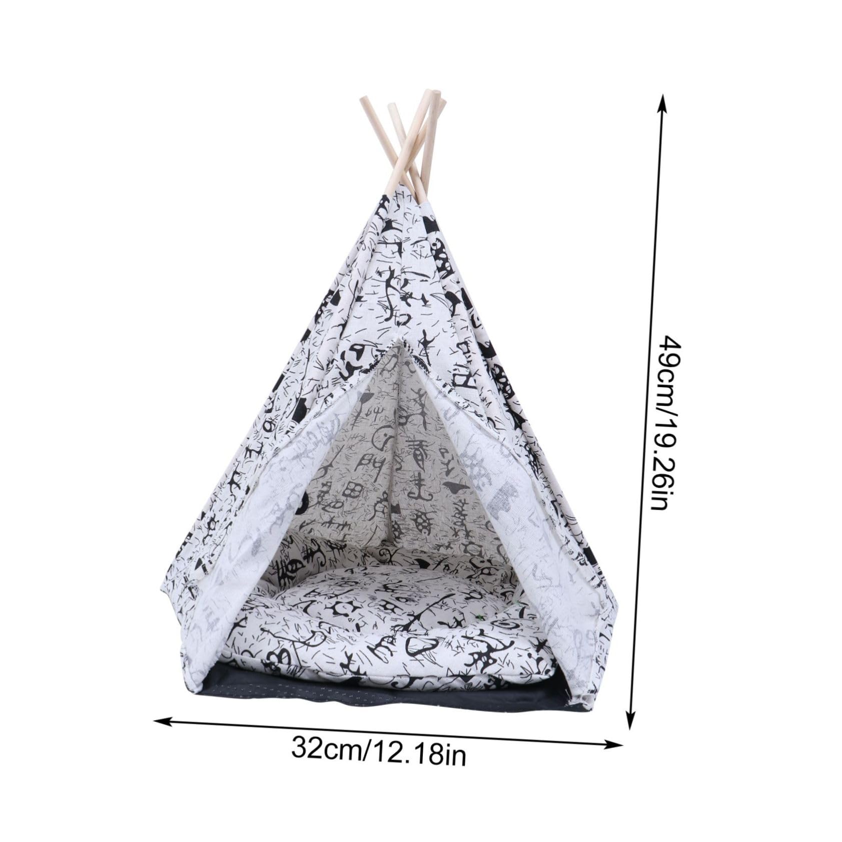 ibasenice Tente pour Chien pour Chien Abri Portable pour Animaux De Compagnie Lit pour Chat
